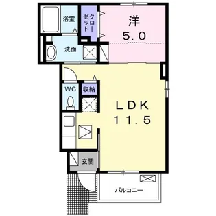 チェリオ【1階】の間取り
