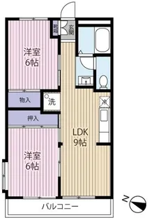 パレドール小形【3階】の間取り