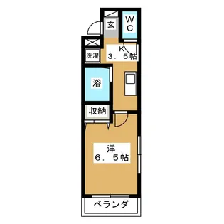 グリーンハイツヒラノ【1階】の間取り