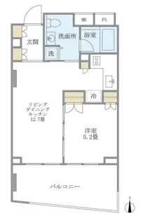 KDXレジデンス南麻布【7階】の間取り