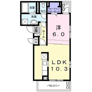 アイランド ヒルズ【2階】の間取り