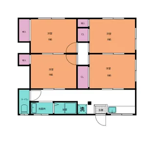 パーク塩屋【1階】の間取り