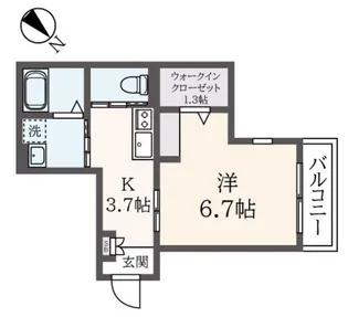 リビオン千駄ヶ谷【1階】の間取り