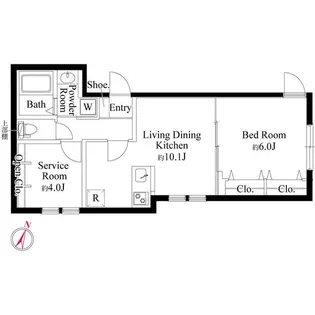 フォルスクラス駒込西ケ原【3階】の間取り