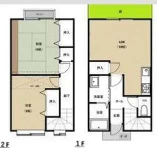 ふぁみーゆ紫竹山【2階】の間取り