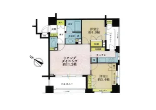 アルス恵比寿メイクス【10階】の間取り