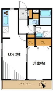 エスポワール【1階】の間取り
