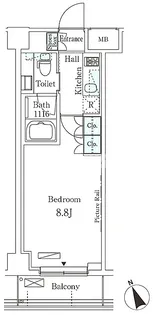 アリビオ学芸大学【1階】の間取り