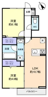 ラヴェール【1階】の間取り