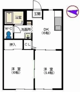 エントピアレークタウン A棟【1階】の間取り