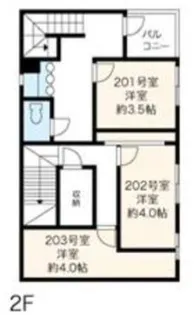 ロシェル蔵前【2階】の間取り