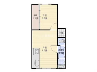 川部ビル【3階】の間取り