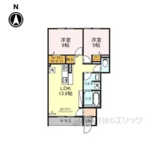 ファミールD希3【1階】の間取り