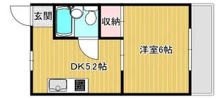 サンハイツ神足【1階】の間取り