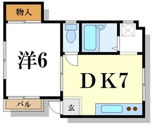 金子マンション【2階】の間取り