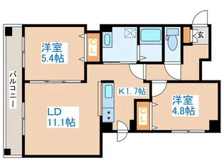 フェバリット・ラ・サンク【3階】の間取り