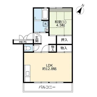UR所沢パークタウン公園通り【8階】の間取り