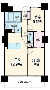 ロイヤルパークスERささしま SOUTH【16階】の間取り