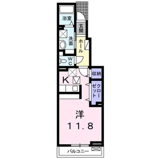 サンリットアベニューI【1階】の間取り