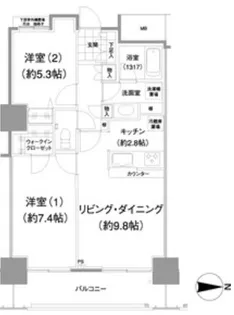 イストワール【11階】の間取り