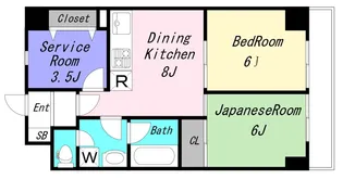 パークサイドコート【2階】の間取り