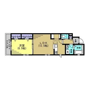 アンダンテ川崎【2階】の間取り