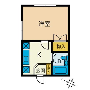 富士見台ハイツII【2階】の間取り