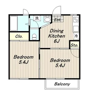 コーポ三起II【2階】の間取り