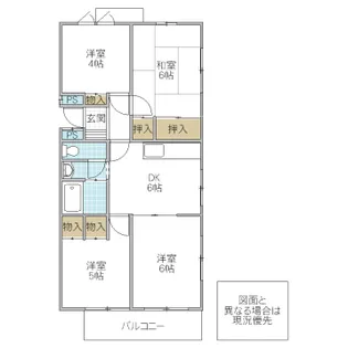 フォーライフ水戸【2階】の間取り
