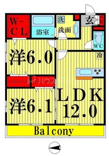 パークハウスK【2階】の間取り