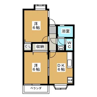 ドエルスカイ【1階】の間取り