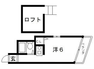 シティパレス今川21【4階】の間取り