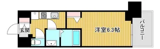 ファーストフィオーレ難波南パークサイド【12階】の間取り