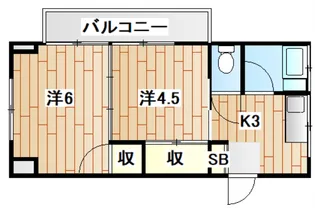 萩赤門ビル【1階】の間取り