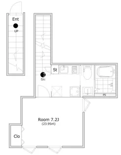 トリアーディSELENE亀戸【2階】の間取り
