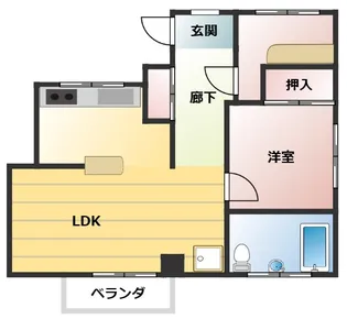 ホエールマンション【4階】の間取り