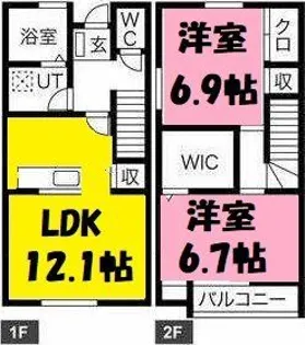 ボヌールB棟の間取り
