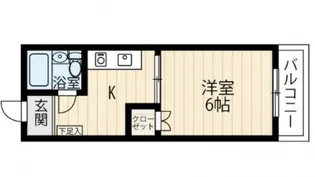 メゾン観音【5階】の間取り