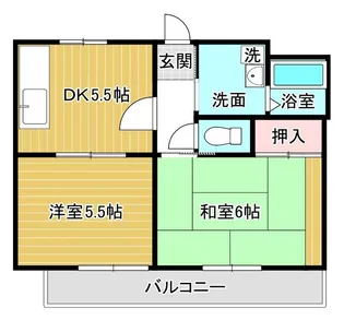 ルネスすみれ【1階】の間取り