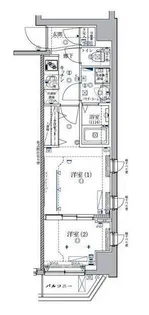 クレイシア菊川【6階】の間取り