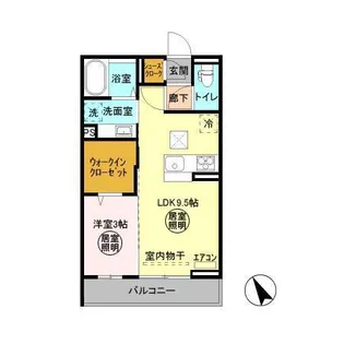 Fleur【1階】の間取り
