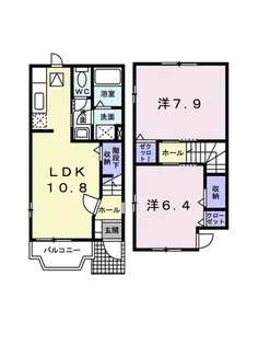 クレストールあずさ【1階】の間取り