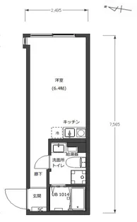 BASE三ツ沢下町【1階】の間取り