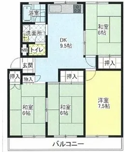 ローレルハイツ三木【4階】の間取り