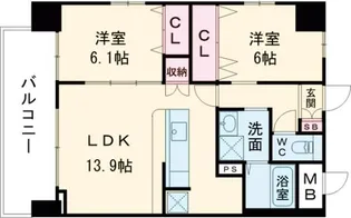 プリミエール春日井駅【7階】の間取り