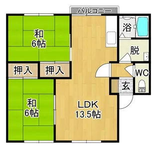 パレーシャルスギ【2階】の間取り