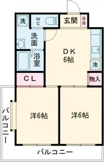 グランデール鵜野森【3階】の間取り