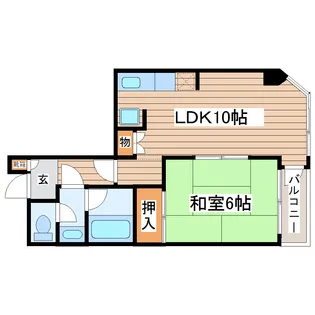旭レジデンス【5階】の間取り