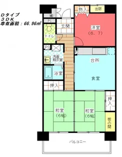 公社賃貸SMALIO 豊中団地【13階】の間取り