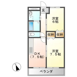 タコマコート【3階】の間取り